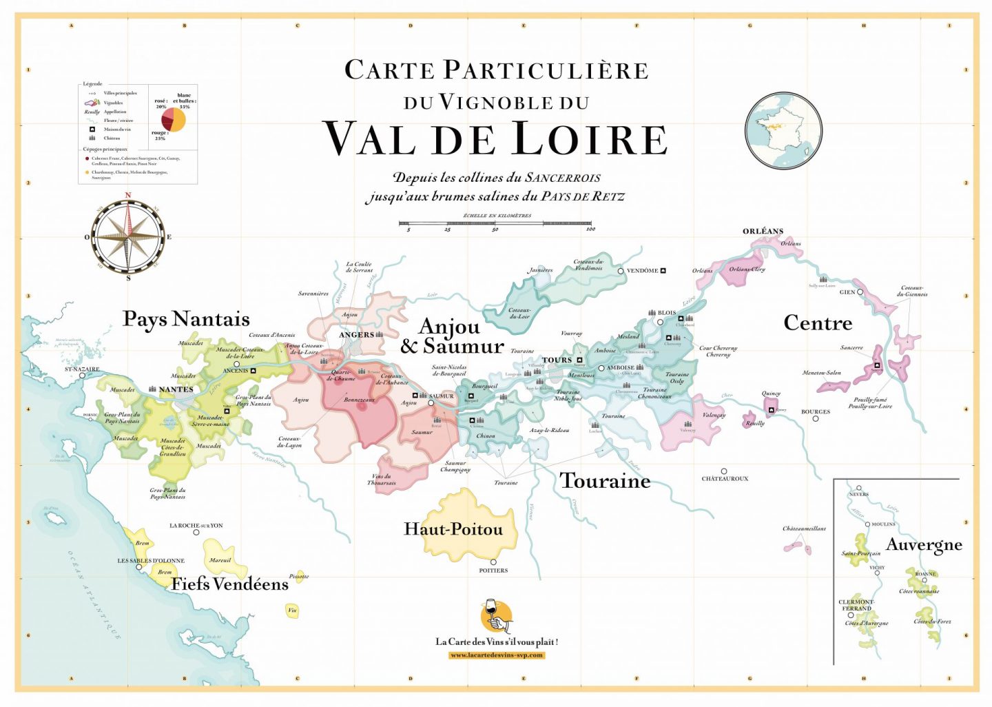 Carte à gratter des vins de la Loire au meilleur prix