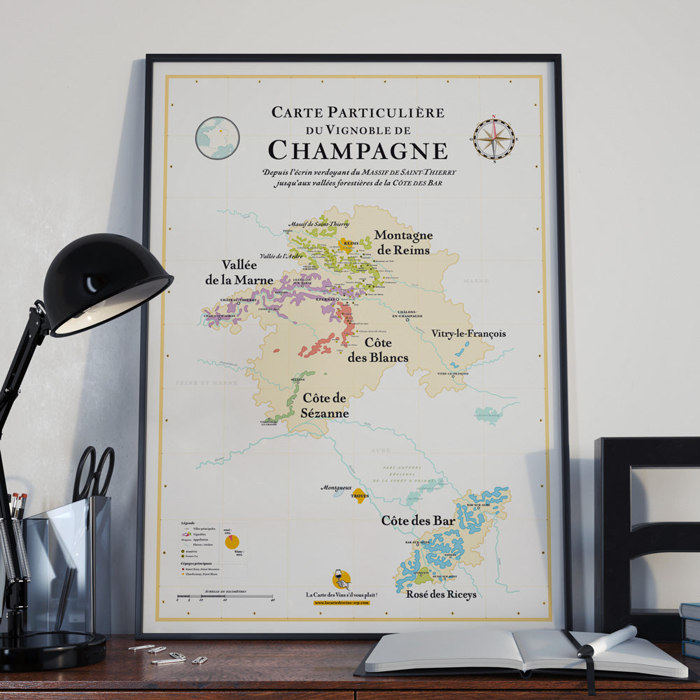 Carte vin champagne